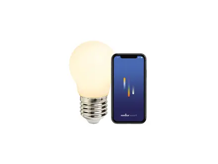 Nordlux Smart E27 G45 2200-6500 Kelvin 560 Lumen Light Bulb White