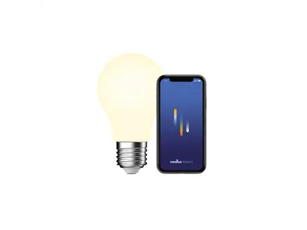Nordlux Smart E27 A60 2200-6500 Kelvin 560 Lumen Light Bulb White