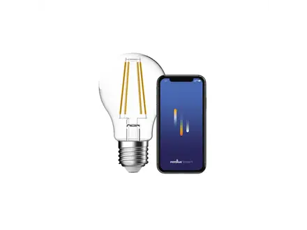 Nordlux Smart E27 A60 2200-6500 Kelvin 600 Lumen Light Bulb Clear