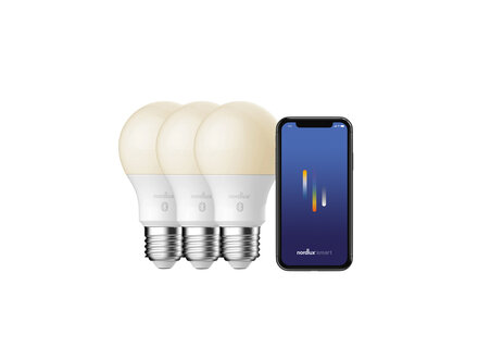 Nordlux Smart Smart E27 3-pack A60 2200-6500 Kelvin 900 Lumen Light Bulb White