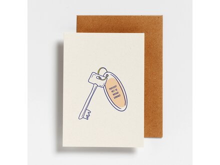 Hello August Wenskaart proficiat met de nieuwe woning