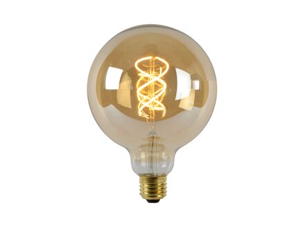 Lucide G125 - Filament lamp - Ø 12,5 cm - LED Dimb. - E27 - 1x4,9W 2200K - Amber Lucide G125 - Filament lamp - Ø 12,5 cm - LED Dimb. - E27 - 1x4,9W 2200K - Amber