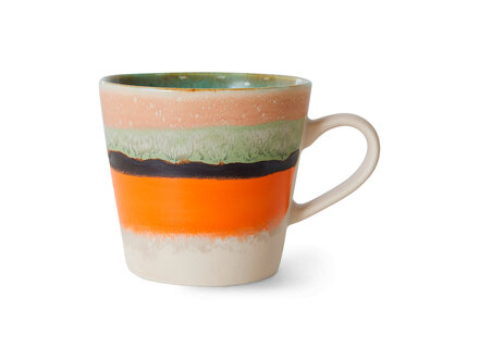 HK living 70s ceramics : cappuccino mug, burst HK living 70s ceramics : cappuccino mug, burst