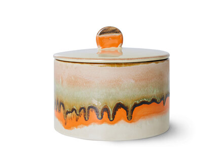 HK living 70s ceramics : cookie jar, burst HK living 70s ceramics : cookie jar, burst