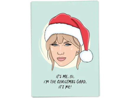 Kaart Blanche Kerstkaart ' it's me Taylor Swift ' Kaart Blanche Kerstkaart ' it's me Taylor Swift '