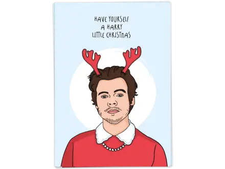Kaart Blanche Kerstkaart ' Harry christmas ' Kaart Blanche Kerstkaart ' Harry christmas '