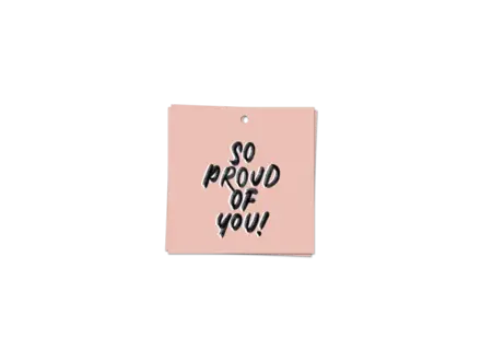 Kaart Blanche Gift-tag ' so proud of you ' Kaart Blanche Gift-tag ' so proud of you '