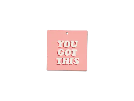 Kaart Blanche Gift-tag ' you got this ' Kaart Blanche Gift-tag ' you got this '