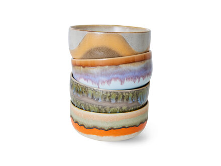 HK living 70s ceramics : dessert bowls, reef ( set of 4 ) HK living 70s ceramics : dessert bowls, reef ( set of 4 )