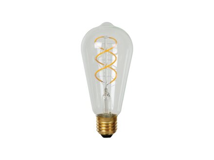 Lucide ST64 - Filament lamp - Ø 6,4 cm - LED Dimb. - E27 - 1x4,9W 2700K - Transparant