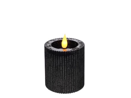 Jensliving LED - Pilaarkaars zwart klein Jensliving LED - Pilaarkaars zwart klein