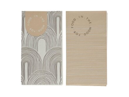 Jensliving Papieren servetten " mood for food " 12stks