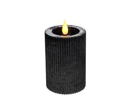 Jensliving LED - Pilaarkaars zwart groot Jensliving LED - Pilaarkaars zwart groot