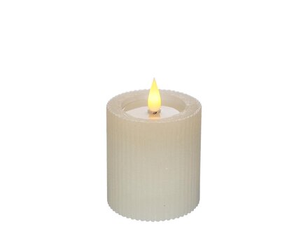 Jensliving LED - Pilaarkaars crème klein Jensliving LED - Pilaarkaars crème klein