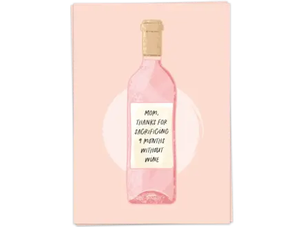 Kaart Blanche Wenskaart ' Sacrificing wine '
