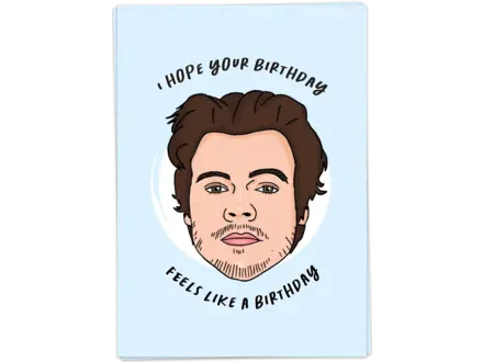 Kaart Blanche Wenskaart ' feels like a bday '