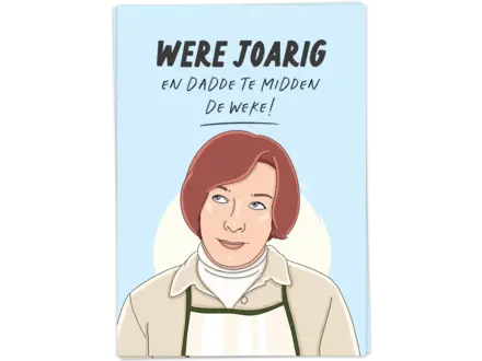 Kaart Blanche Verjaardagkaart " Te midden de weke "
