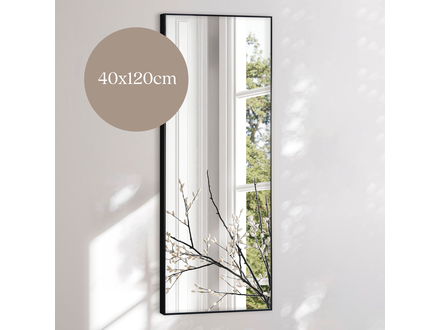 Incado Rechthoekige spiegel met zwarte lijst - Mat Zwart 40x120cm