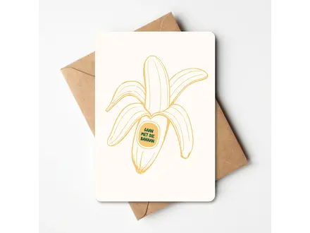 Buro allure Verjaardagskaart Gaan met die banaan