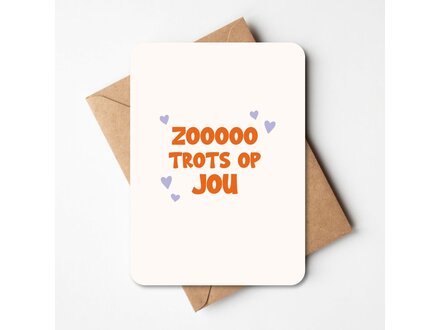 Buro allure Wenskaart zooo trots op jou