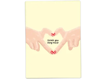 Kaart Blanche Wenskaart " Gen z thank you  "