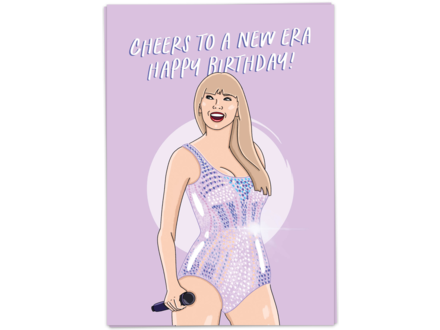 Kaart Blanche Wenskaart " birthday era "