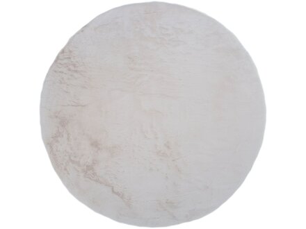 Vloerkleed Fluffy ivory Rond ø200 cm Vloerkleed Fluffy ivory Rond ø200 cm