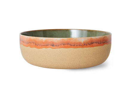 HK living 70s ceramics: salad bowl, shore