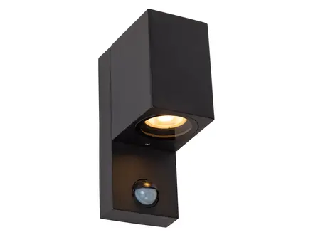 Lucide Zaro IR SQ wandspot Binnen/Buiten Beweging & dag/nacht sensor