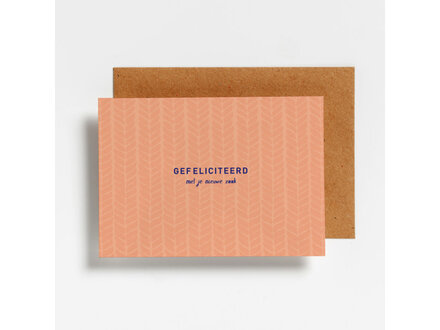 Hello August Wenskaart - Gefeliciteerd met je nieuwe zaak