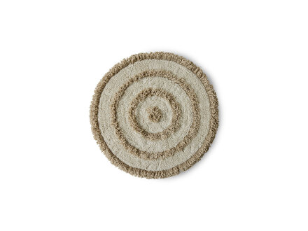 HK living Rond bad matje cream ø80cm