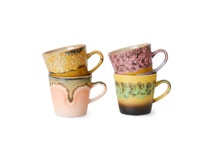 HK living 70s ceramics : americano mugs radiant ( set of 4 ) HK living 70s ceramics : americano mugs radiant ( set of 4 )