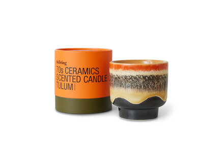 HK living 70s ceramics: scented candle, Tulum HK living 70s ceramics: scented candle, Tulum