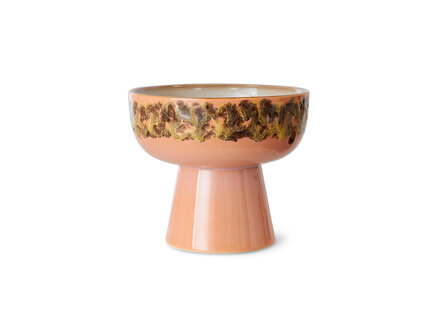 HK living 70s ceramics: tapas bowl on base, L lush HK living 70s ceramics: tapas bowl on base, L lush