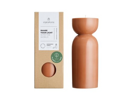 originalhome Figuurkaars Cognac M