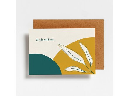 Hello August Wenskaart hou de moed erin