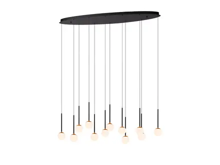 Lucide Calina hanglamp CCT - 12x7W 2200K/3300K - Zwart Lucide Calina hanglamp CCT - 12x7W 2200K/3300K - Zwart