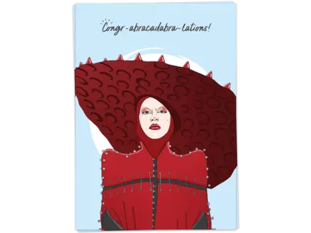 Kaart Blanche Wenskaart ' Abracadabra birthay '