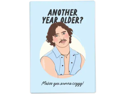 Kaart Blanche Wenskaart ' Cry birthday '