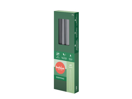 Bolsius Gotische kaarsen stormy grey ( set of 4 ) Bolsius Gotische kaarsen stormy grey ( set of 4 )