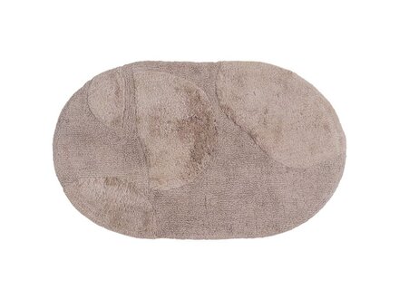 Home67 Badmat boaz - oval taupe