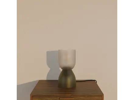 Q de bouteilles Tafellamp vin kleurloos/olijfgroen Q de bouteilles Tafellamp vin kleurloos/olijfgroen