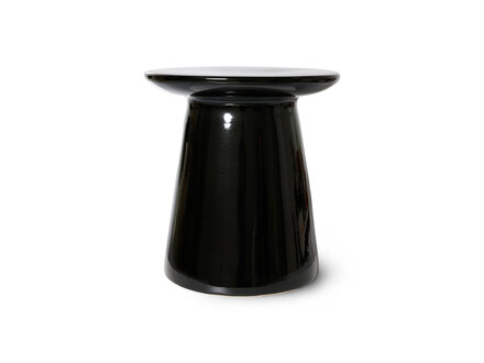 HK living Earthenware side table M black