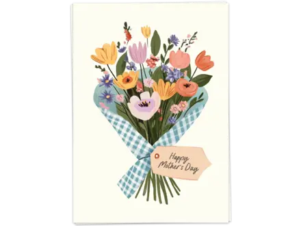 Kaart Blanche Wenskaart ' Mother's day bouquet '