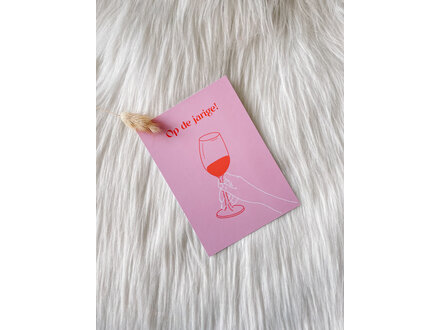 Delphine Dedeken Wenskaart " Op de jarige "