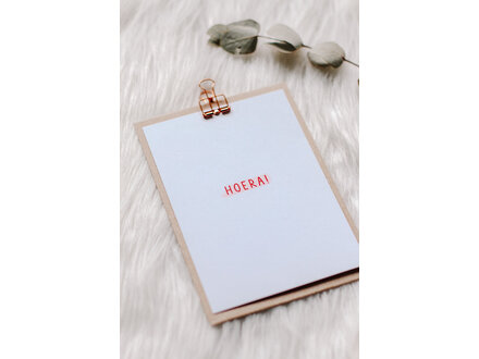 Delphine Dedeken Wenskaart " Hoera! "