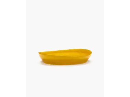 Serax Diepe serveerschaal S geel - zwarte stippen Feast van Ottolenghi
