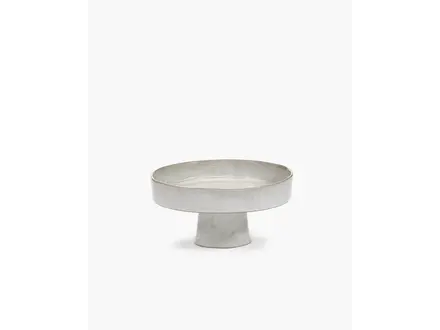 Serax Diepe schaal op voet L off white, La Mère