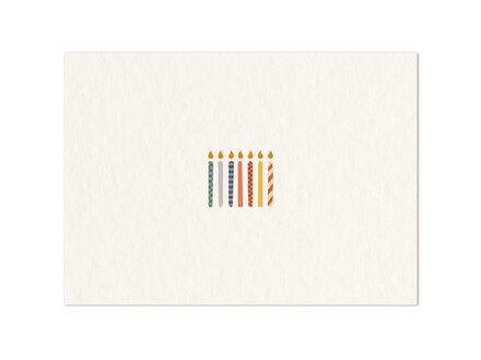 The Card Company Wenskaart " Verjaardagskaarsen "