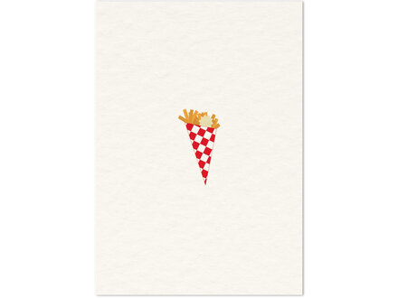 The Card Company Wenskaart " Friet "